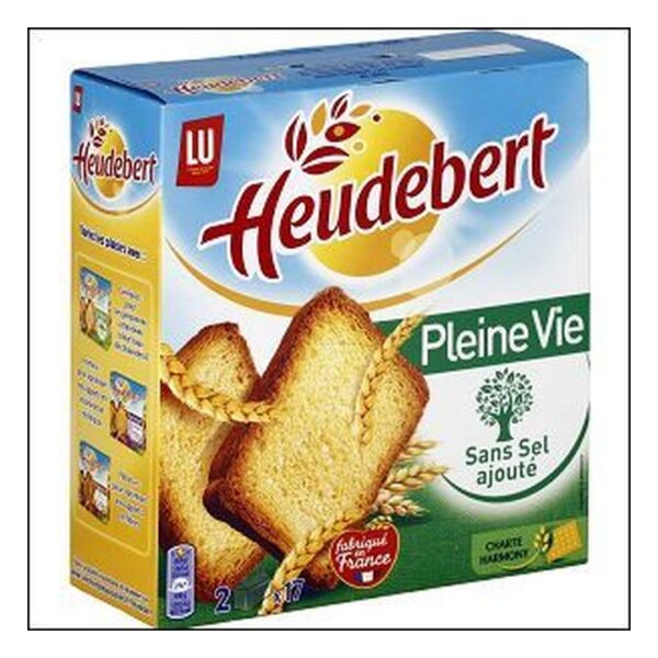 BISCOTTES SANS SEL 34 T. 300G PLEINE VIE HEUDEBERT