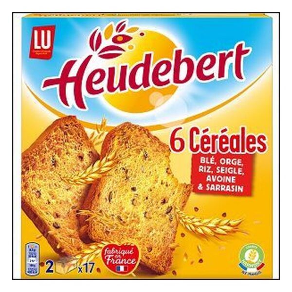 BISCOTTES 6 CEREALES 300G HEUDEBERT