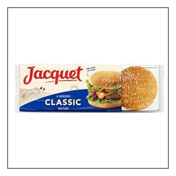 6 PAINS HAMBURGERS NAT S/ ADDITIF JACQUET
