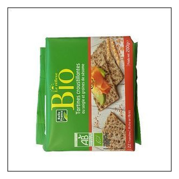 885 TARTINE CROUSTILLANTE BIO SÉSAME 200G BELLE FRANCE - Image 1
