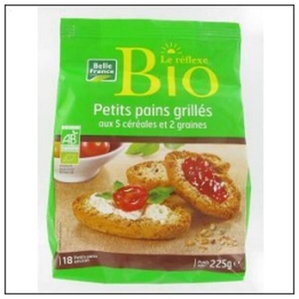 PAIN GRILLE SUEDOIS BIO 7 CÉREALES 225G B.FRANCE