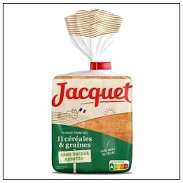 MAXI JAC AUX 11 CEREALES 550G JACQUET SANS SUCRE A