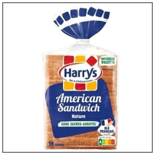 AMERICAN SANDWICH NATURE SANS SUCR.AJOUT.550 HARRY