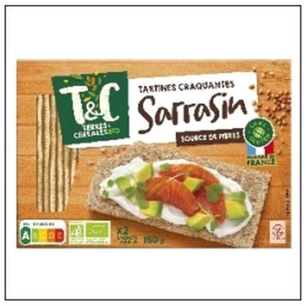 TARTINE CRAQUANTE AU SARR ASIN S/GLUTEN BIO T&C