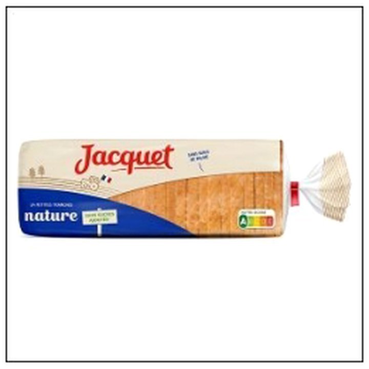 CAT-00112.jpg PAIN MIE NATURE SANS SUCR ES AJOUTES 450G JACQUET - Image 1