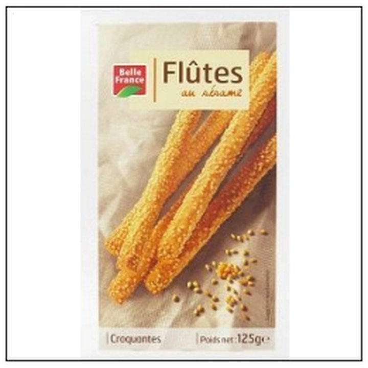 CAT-00126.jpg FLUTES CROUSTILLANTES AU SESAME 125G BELLE FRANCE - Image 1