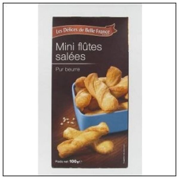 MINI FLUTES TORSADEES 100 SALEES DELICES B.FRANCE