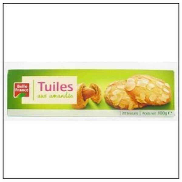 ETUI TUILES AUX AMANDES 100G BELLE FRANCE