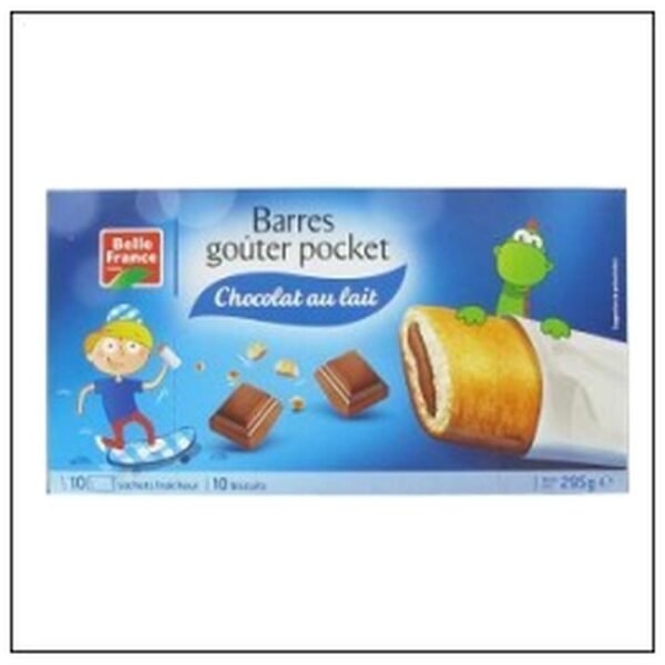 ET.10 BARRES POCKET CHOCO /LAIT 125G BELLE FRANCE