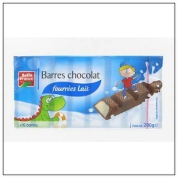 ETUI 16 BARRES AU CHOCOLA FOURRÉES LAIT 200G B.FRAN