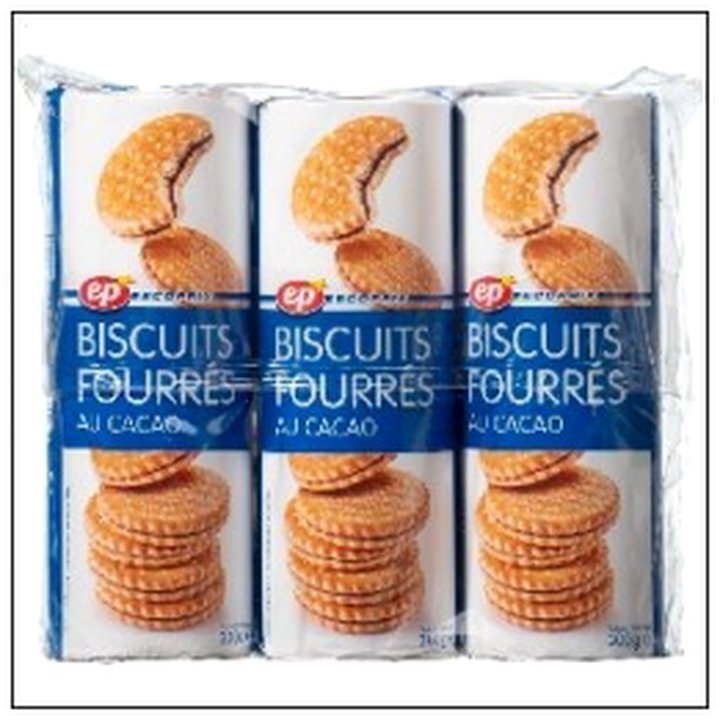 CAT-00187.jpg LOT 3X300G GOUTERS FOURRE RONDS CHOCOLAT ECOPRIX - Image 1
