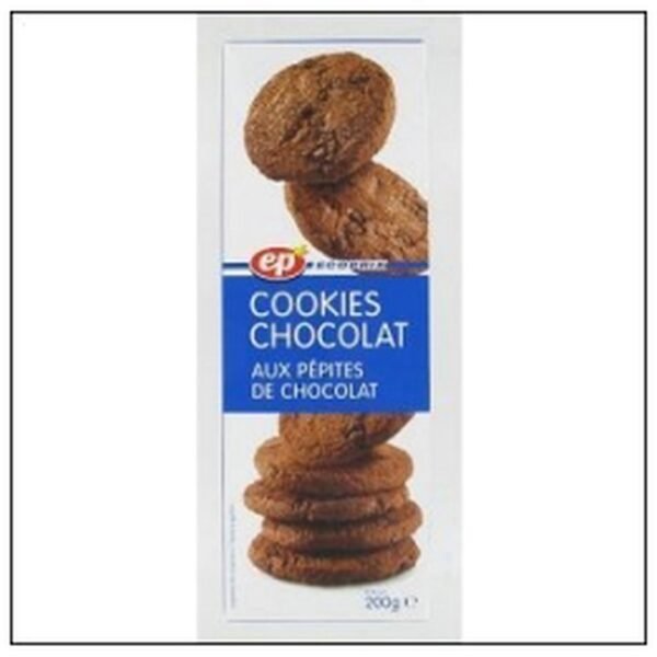 PQ.COOKIES TOUT CHOCOLAT& PÉPITES CHOC 200G ECOPRIX
