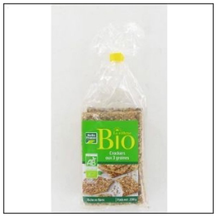 CAT-00283.jpg CRACKERS 3 GRAINES 200G BIO BELLE FRANCE - Image 1