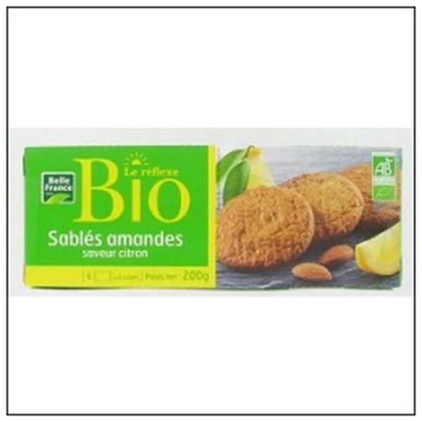 PQT SABLES AMANDES SAVEUR CITRON BIO 200G B.FRANCE
