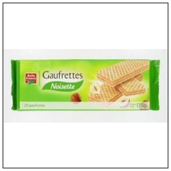 GAUFRETTE DOUBLE FOURRAGE NOISETTES 175G B.FRANCE