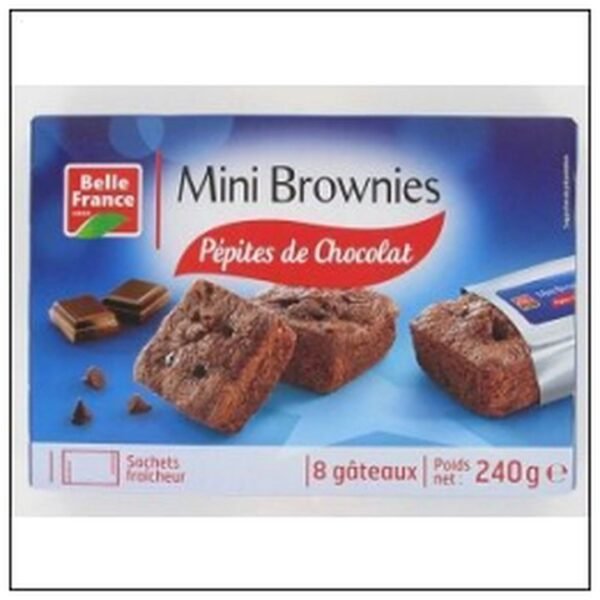 ET.8 MINI BROWNIE PEPITES CHOCOLAT.30G BELLE FRANCE