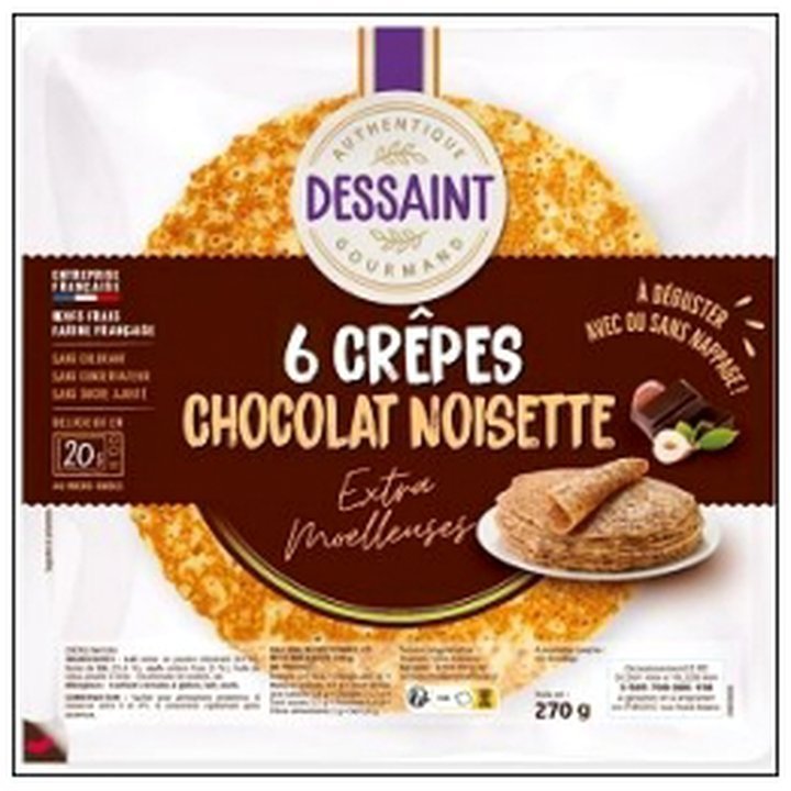 CAT-00547.jpg 6 CREPES CHOCOLAT NOISETT E 270G DESSAINT FOOD - Image 1