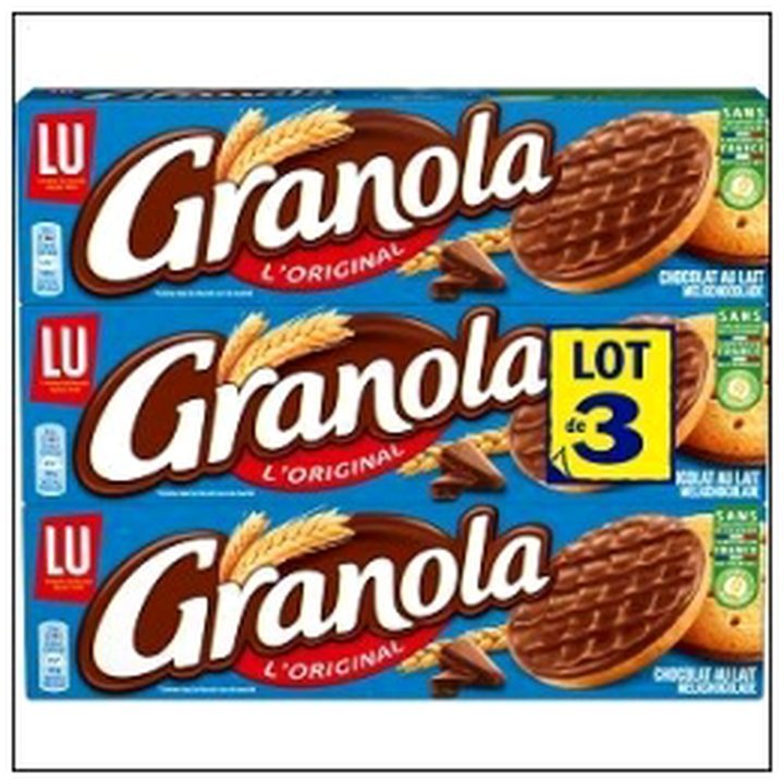 CAT-00618.jpg L.3 GRANOLA CHOCOLAT LAIT 200G LU - Image 1