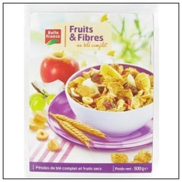 CEREALE FRUITS&FIBRES BLE COMPLET 500G BELLE FRANCE
