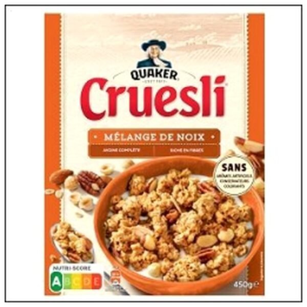CRUESLI MELANGE NOIX 450G QUAKER
