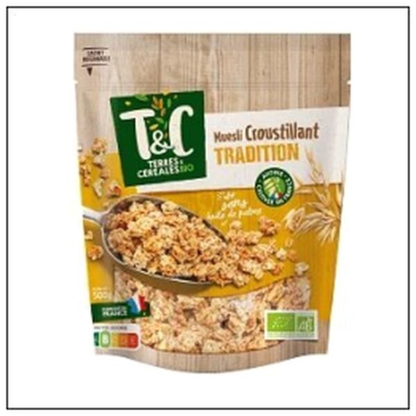 MUESLI CROUSTILLANT TRADI TION 500G T&C BIO