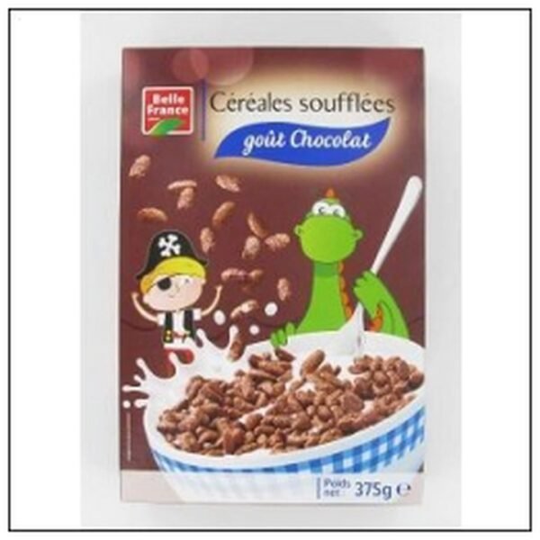 CEREALES SOUFLÉES CHOCOLA 375G BELLE FRANCE