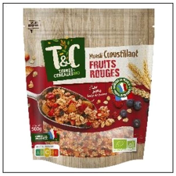 CAT-00846.jpg MUESLI CROUSTILLANT FRUIT S ROUGES 500G A.BIOLOGIQ. - Image 1