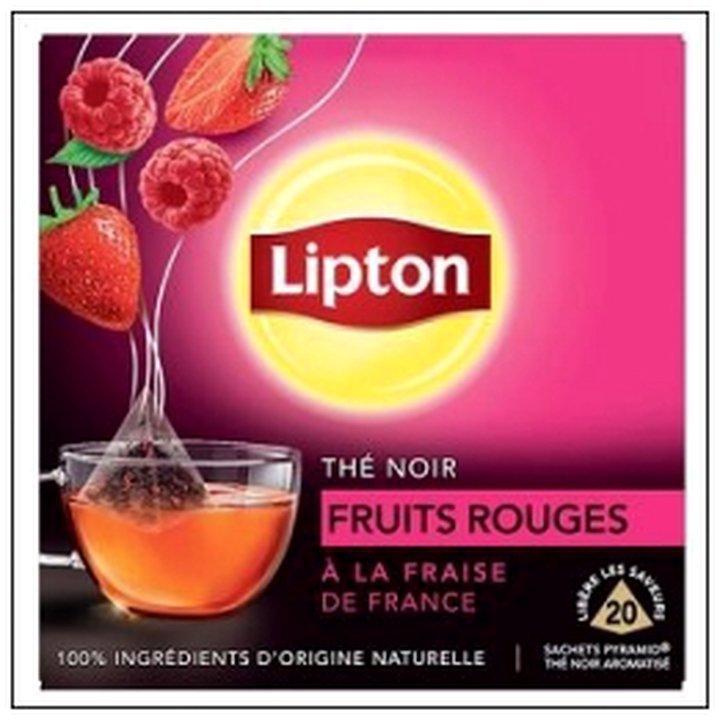 CAT-00874.jpg THE NOIR FRUITS ROUGES A LA FRAISE 20SACH.LIPTON - Image 1