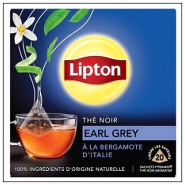 THE NOIR EARL GREY BERGAM OTE 20S.PYRAMIDE LIPTON