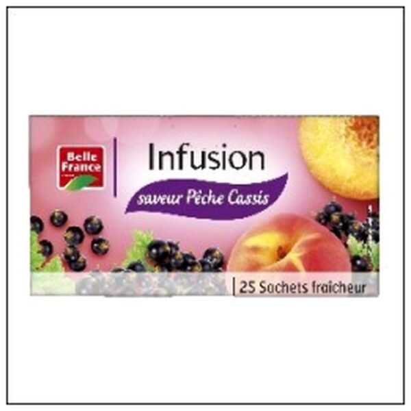 ETUI.25 INFUSIONS PECHES/ CASSIS BELLE FRANCE