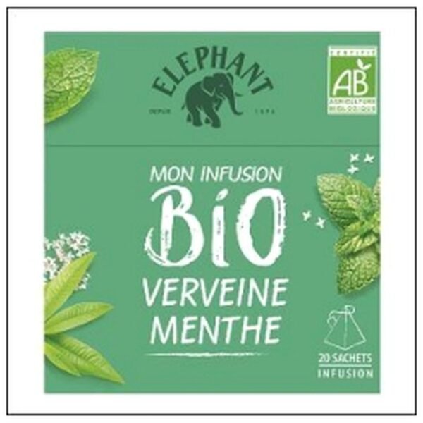 INFUSION VERVEINE MENTHE BIO 20SACH.PYRAM.ELEPHANT