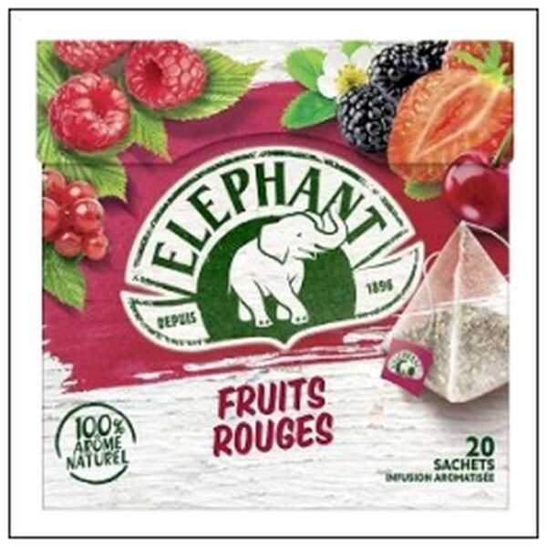 INFUSION FRAISE FRAMBOISE MENTHE 20PYR ELEPHANT