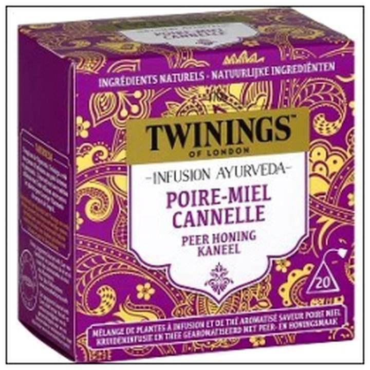 CAT-00924.jpg INFUSION AYURVEDA POIRE M IEL CANELLE 20S.TWININGS - Image 1