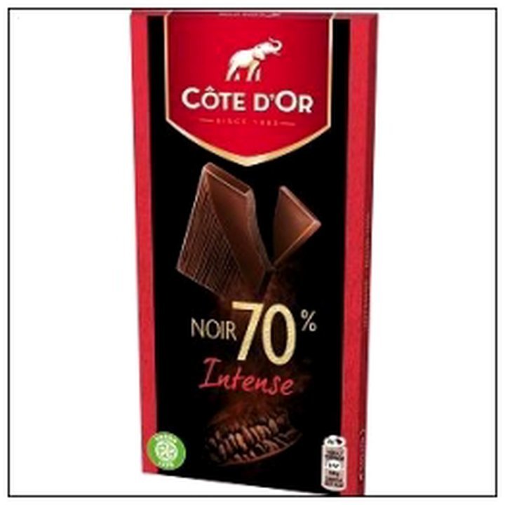 CAT-00942.jpg TABLETT.100G NOIR INTENSE 70% CACAO COTE D'OR - Image 1