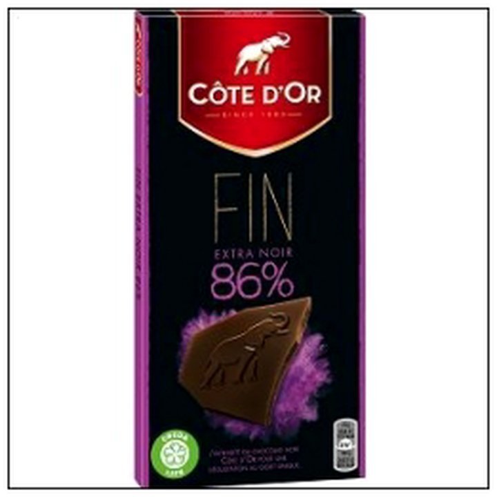 CAT-00944.jpg TABLETTE 100G EXTRA NOIR 86% CACAO COTE D'OR - Image 1
