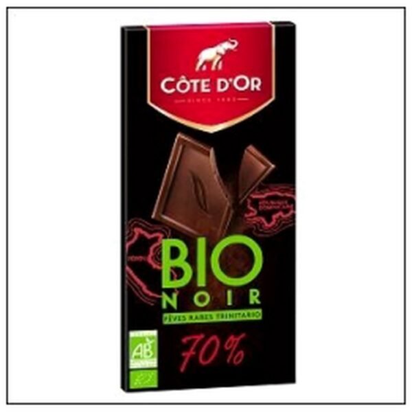 TAB.90G CHOCOLAT NOIR BIO 70% COTE D'OR