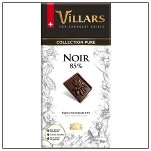 TABLETT.100G PUR NOIR 85% VILLARS