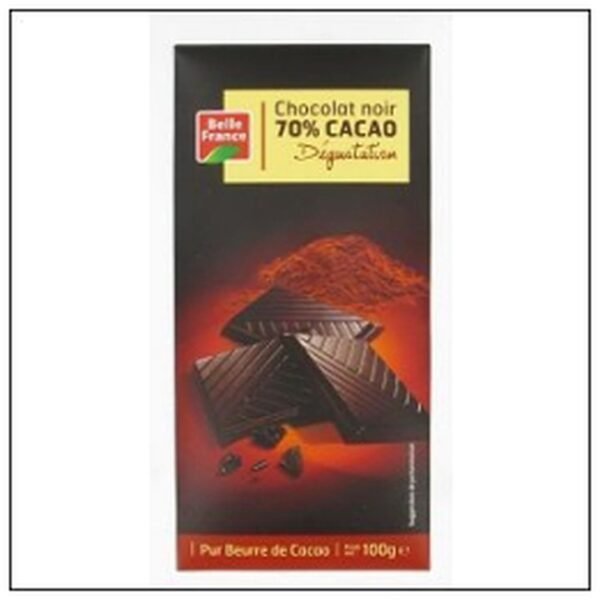 TABL.DEGUSTATION NOIR 70% 100G BELLE FRANCE