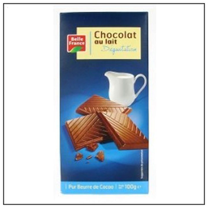 CAT-00985.jpg TABL.CHOCOLAT DEGUSTATION AU LAIT 100G BELLE FRANCE - Image 1