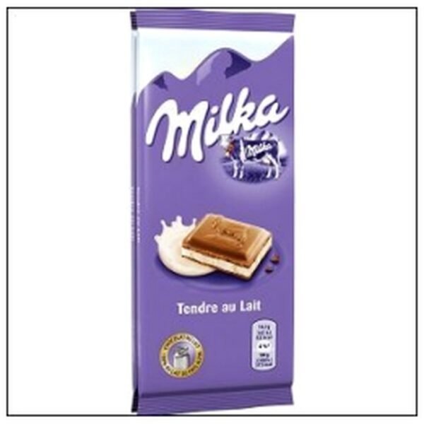 LOT.2 T.100G MILKA TENDRE LAIT