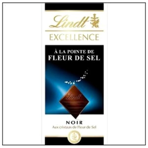 TABL.100G EXCELLENCE NOIR FLEUR DE SEL LINDT