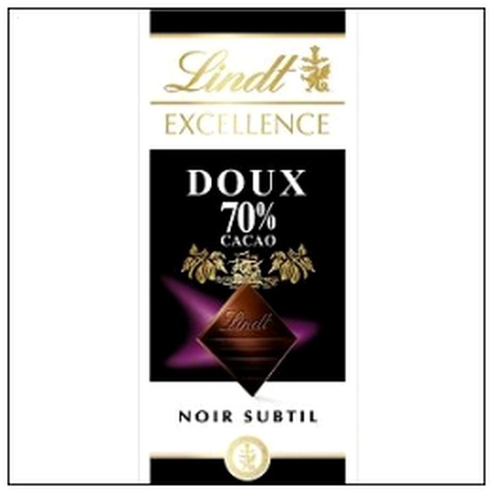 CAT-01004.jpg T.100 EXCELLENCE NOIR 70% CACAO DOUX LINDT - Image 1