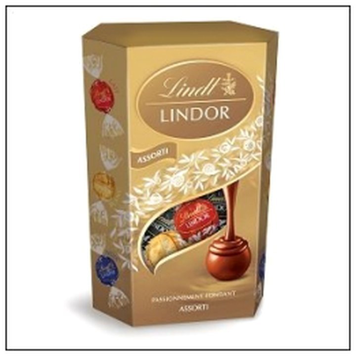 CAT-01014.jpg LINDOR ASSORTIMENT CORNET 200G LINDT - Image 1