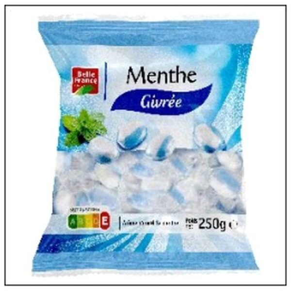 SACH.BONBON MENTHE STRIE 250G BELLE FRANCE