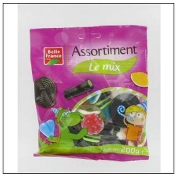 SAC.200G BONBON&REGLISSE ASSORTIS BELLE FRANCE