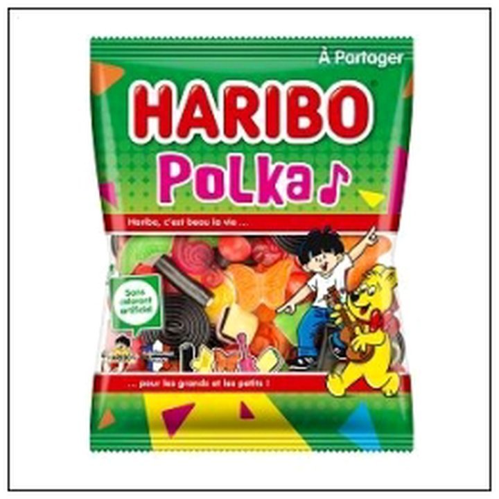 CAT-01105.jpg SAC.200G POLKA REGLISSE HARIBO - Image 1