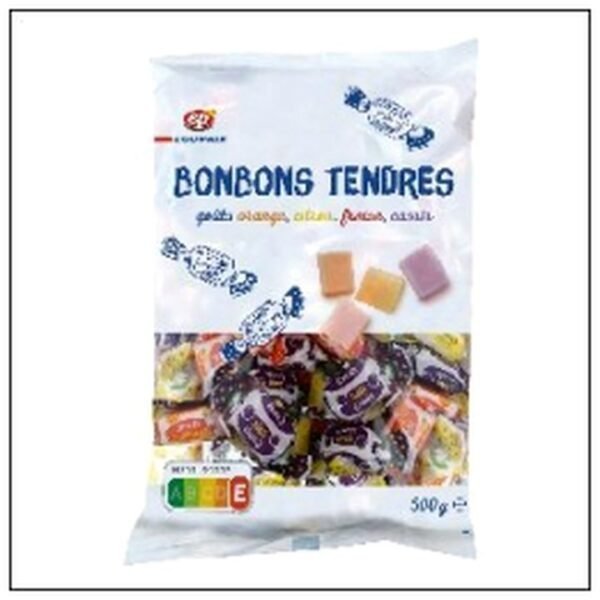 SACHET BONBONS TENDRES FR UITS 500G ECOPRIX