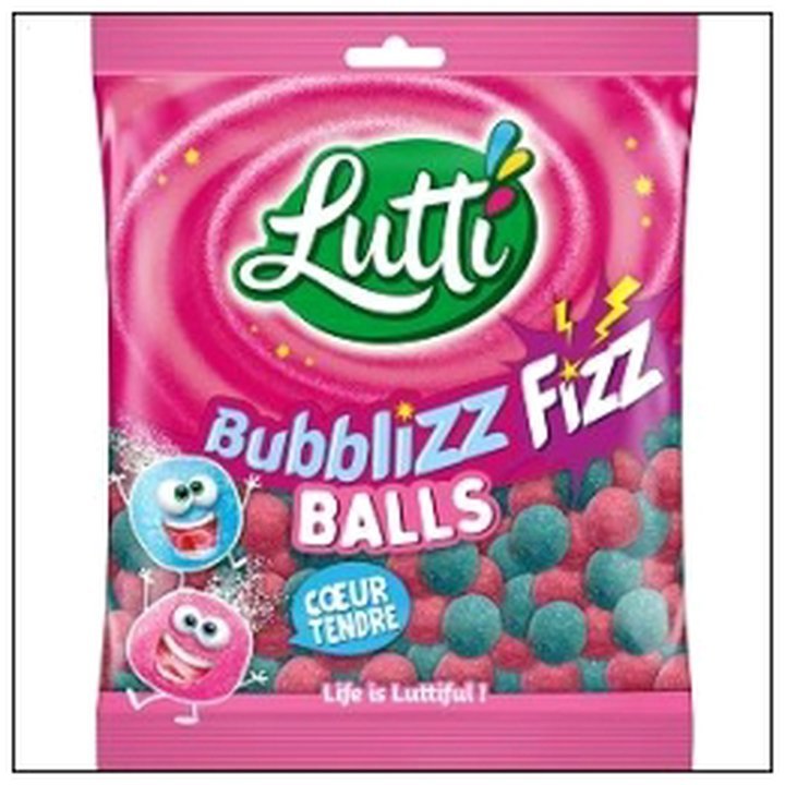 CAT-01137.jpg SACHET BUBBLIZZ BALLS COE UR TENDRE 180G LUTTI - Image 1