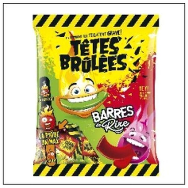 SACHET 200G TETES BRULEES BARRES DE RIRE VERQUIN
