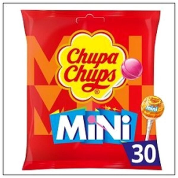 SACHE.30 MINI CHUPA CHUPS ASSORTIS 180G